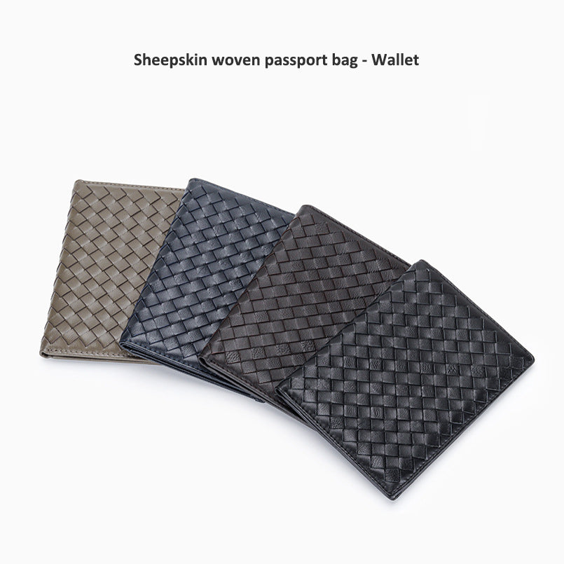 Handmade Woven Sheepskin Passport Wallets