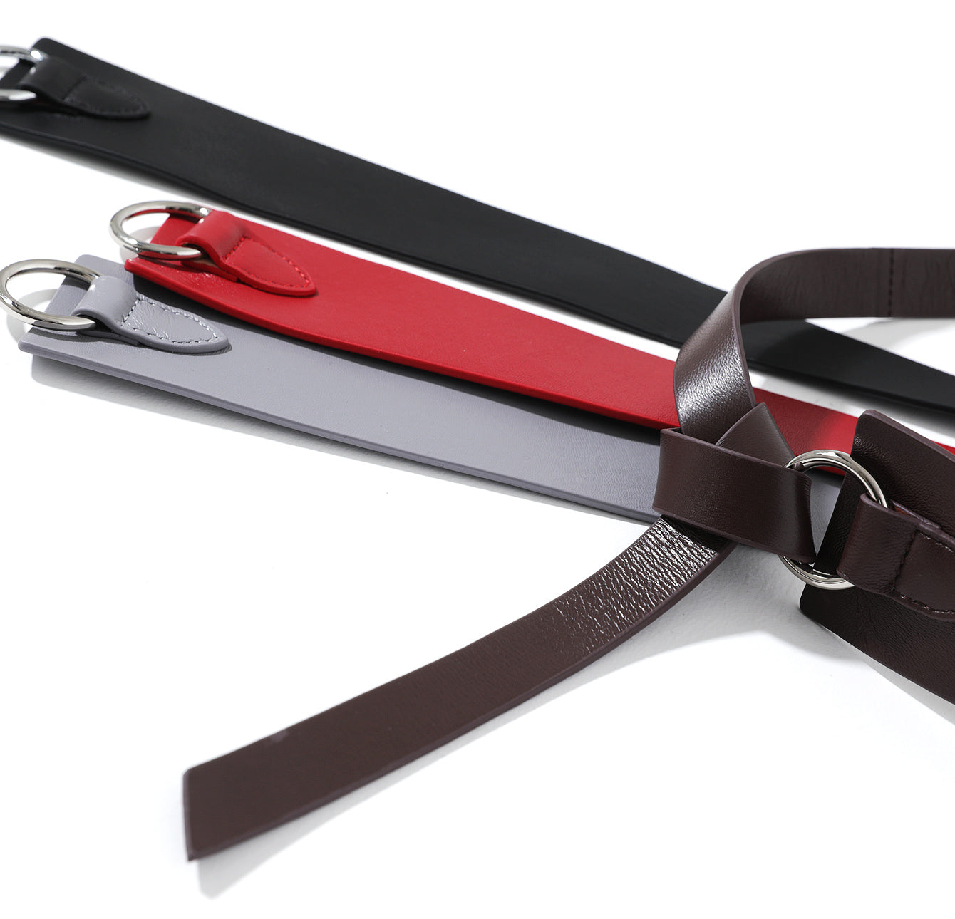 Donnain Sheepskin Women Belt Genuine Leather Soft Wide Knotted Waist Belt High Quality Luxury Fashion Waistband