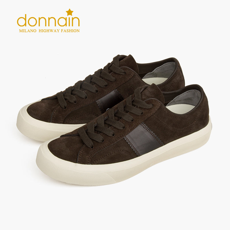 Handmade Leather Minimalist Flat Sneakers Unisex