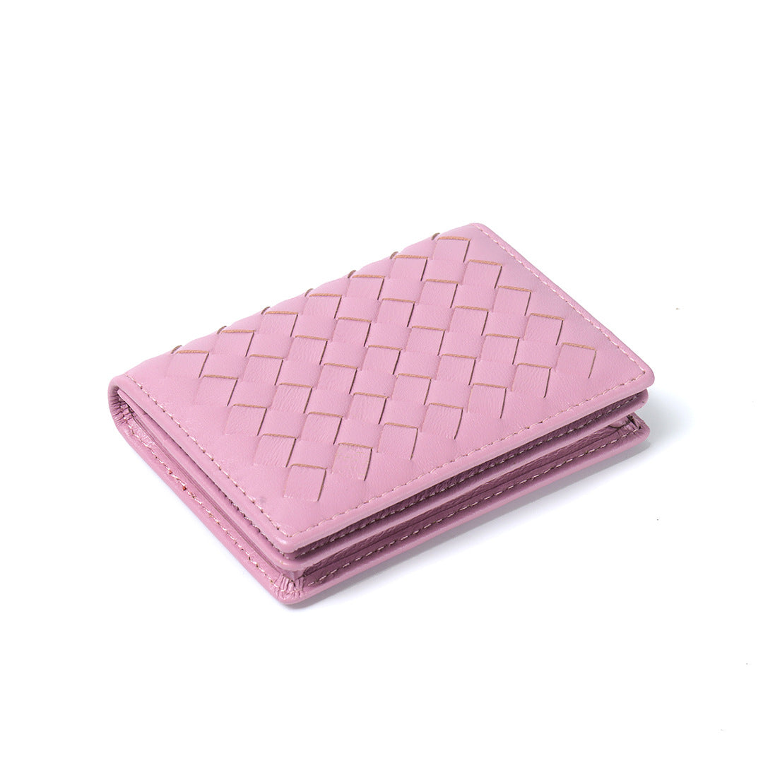 Sheepskin Handmade Woven Business Unisex Card Holder