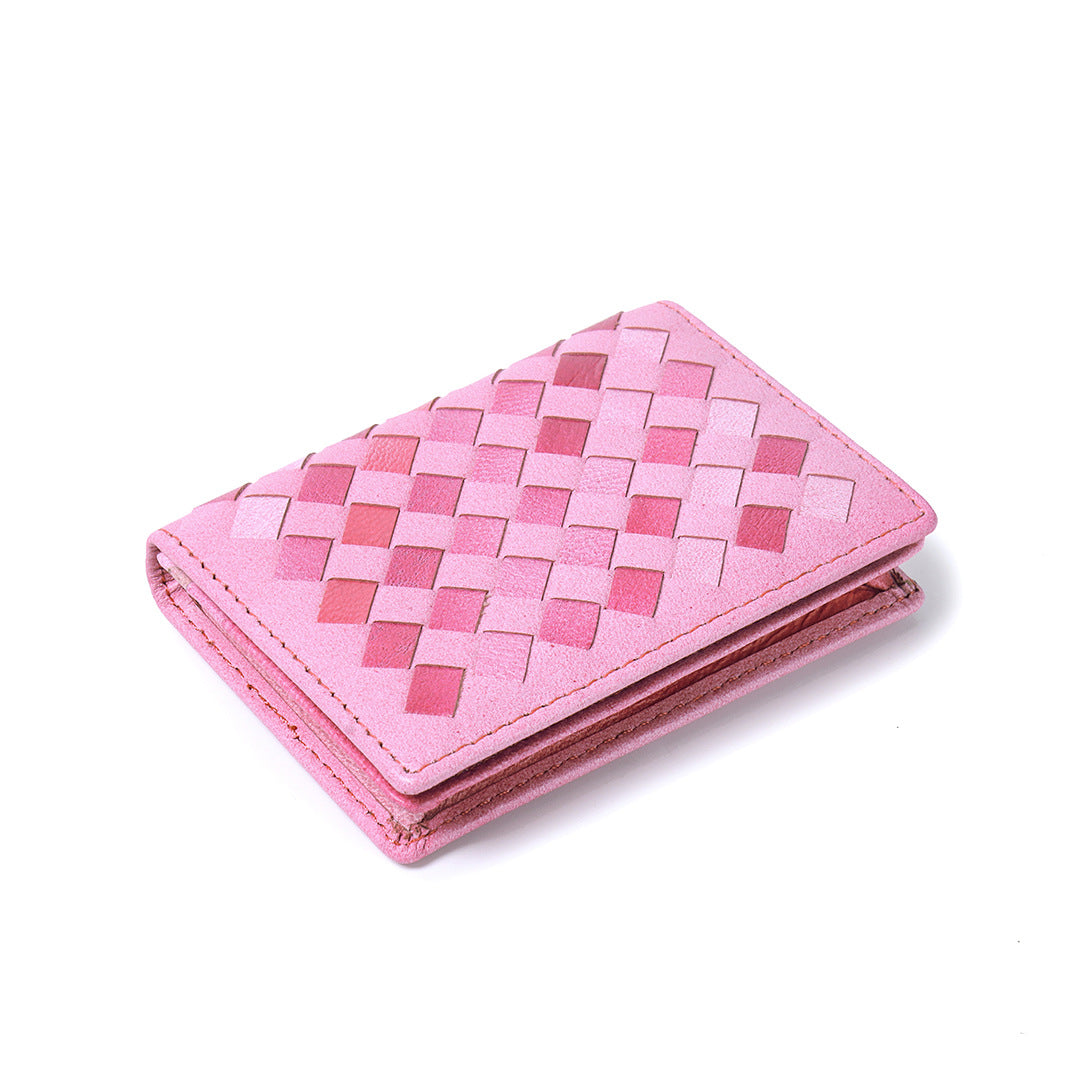 Sheepskin Handmade Woven Business Unisex Card Holder