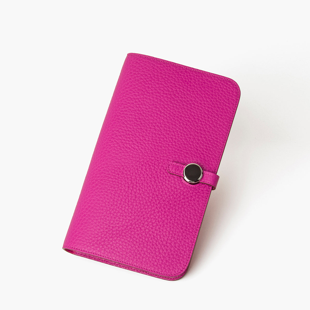 Fashion Magnolia Togo Calfskin Long Wallet Women Passport Holder