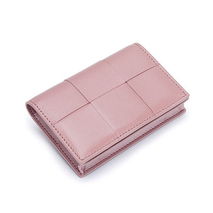 Woven Sheepskin Square Box Card Holder