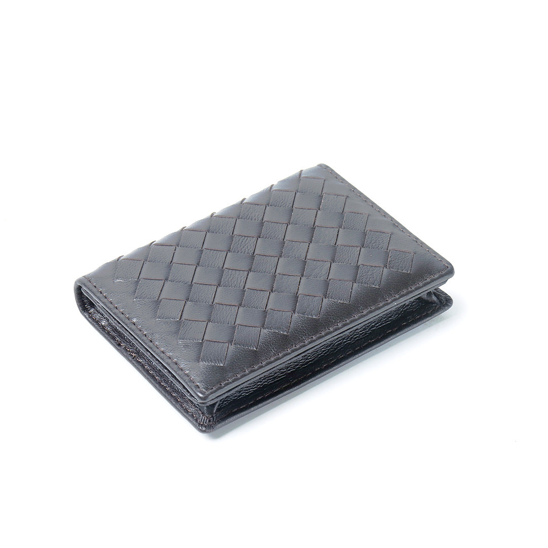 Sheepskin Handmade Woven Business Unisex Card Holder