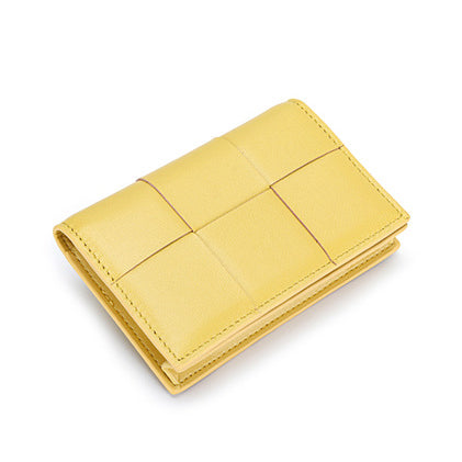 Woven Sheepskin Square Box Card Holder