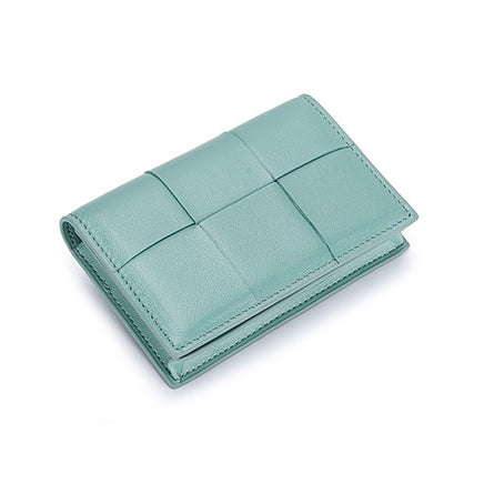 Woven Sheepskin Square Box Card Holder