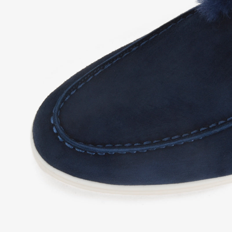 Real Fur Winter Moccasins