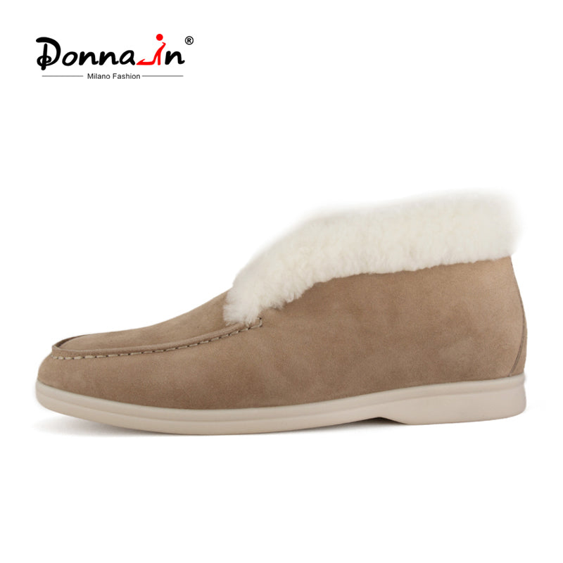 Real Fur Winter Moccasins