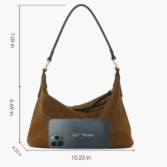 Slouchy Suede Hobo Bag