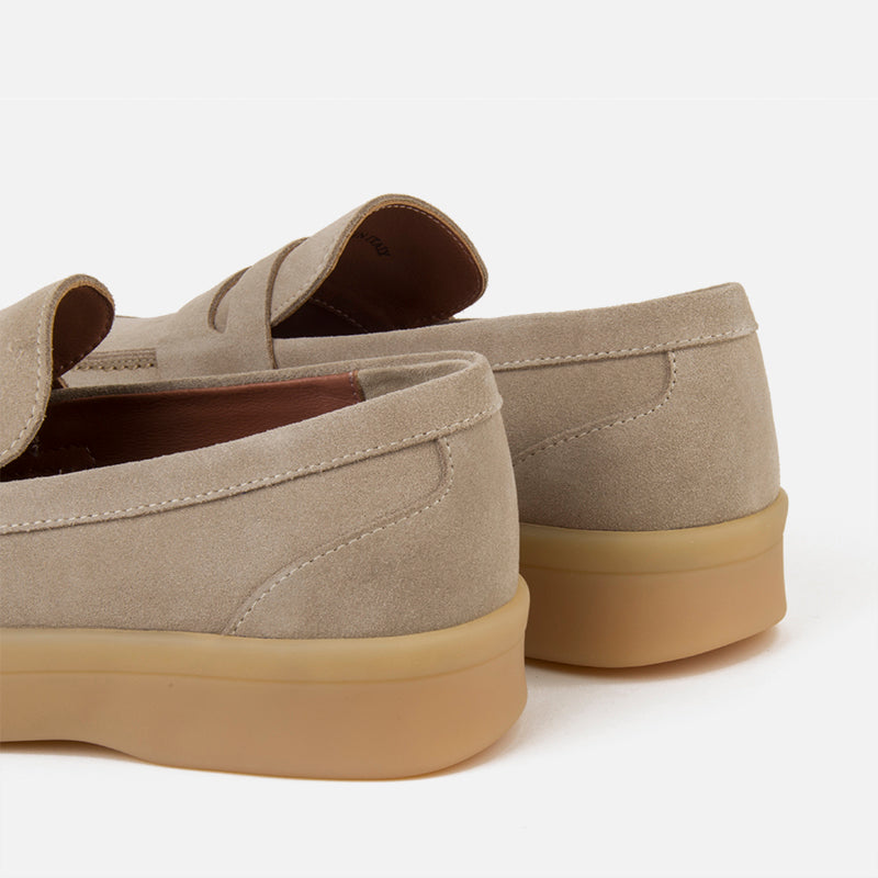 Common Suede Leather Slip-on Loafers