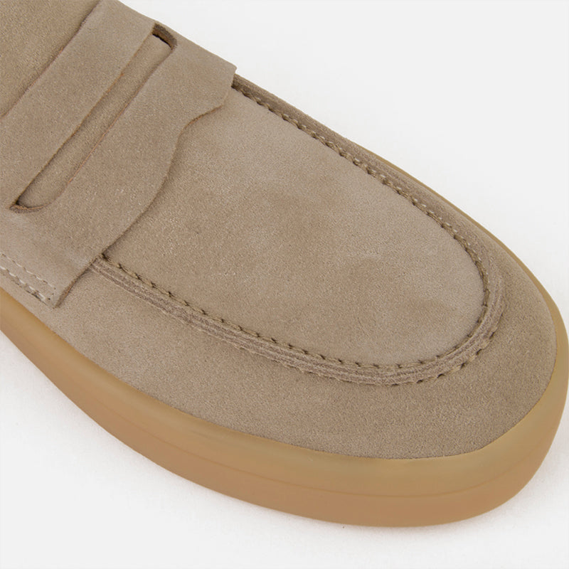 Common Suede Leather Slip-on Loafers