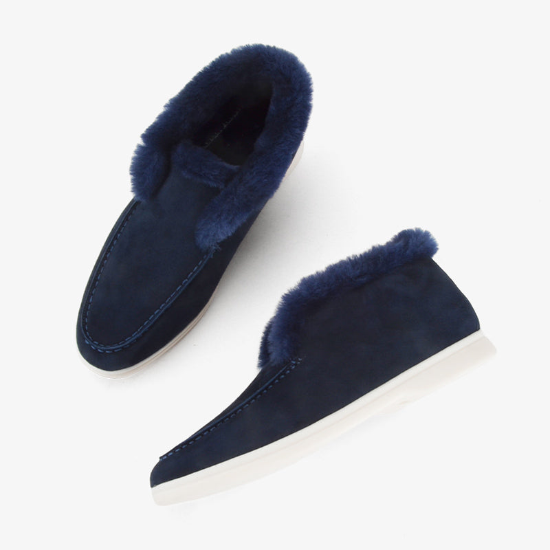Real Fur Winter Moccasins