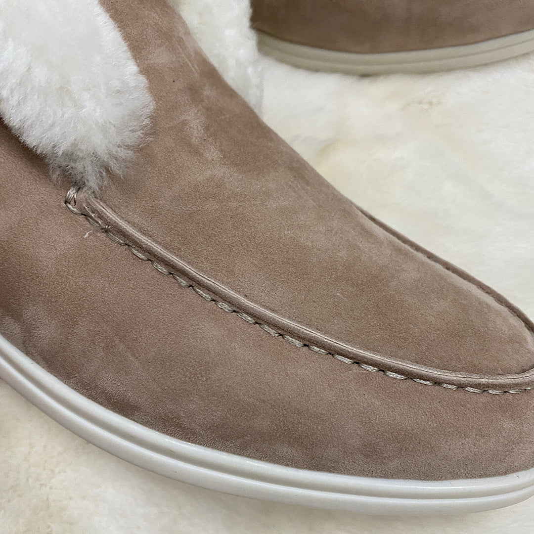 Real Fur Winter Moccasins