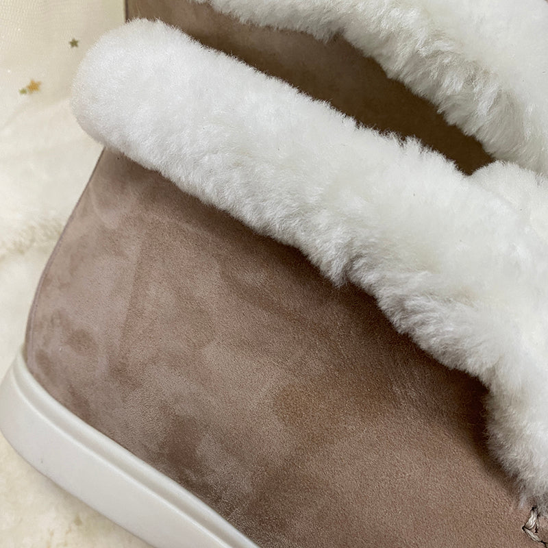 Real Fur Winter Moccasins