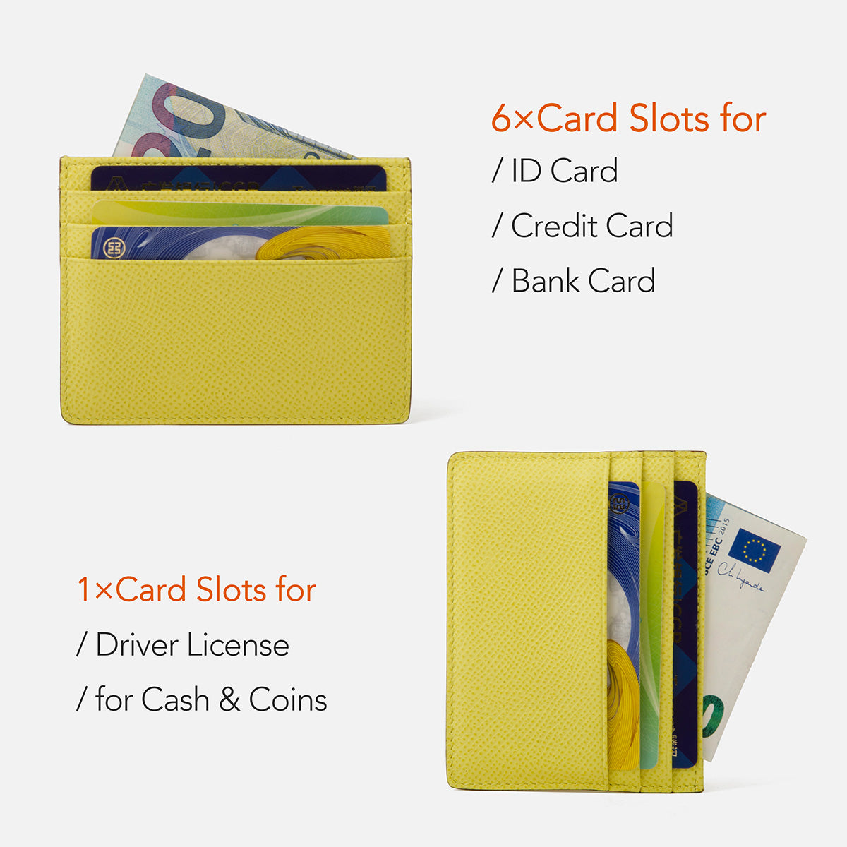Trendy Y2K Color Slim Card Holder