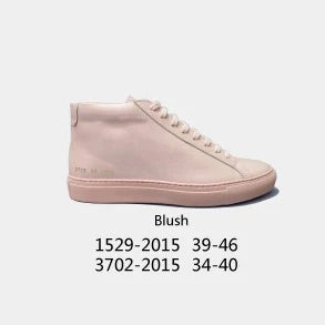 High Top White Common Sneakers Minimalist