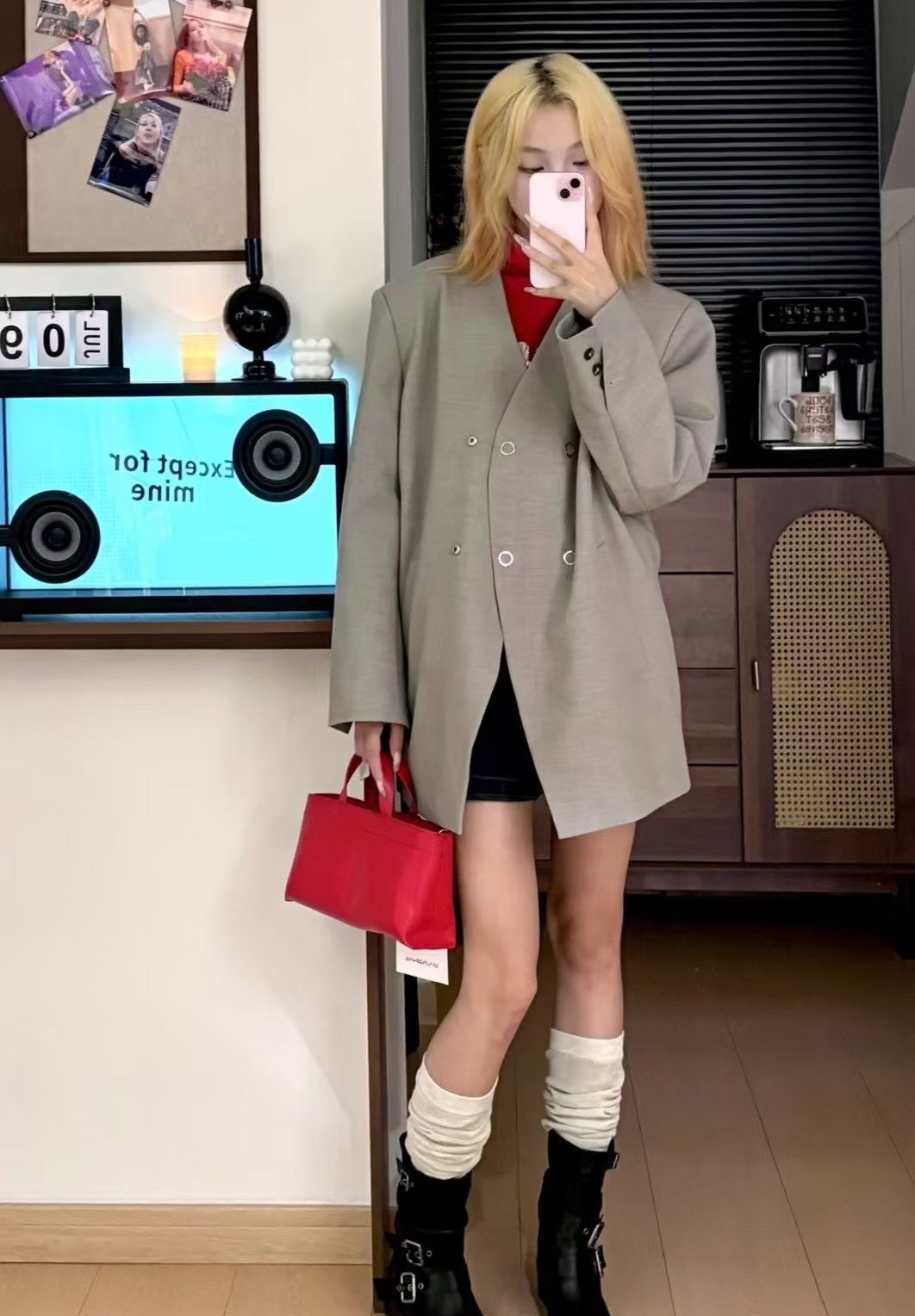 Premium Full Grained Leather Simple Tote Handbag for Women
