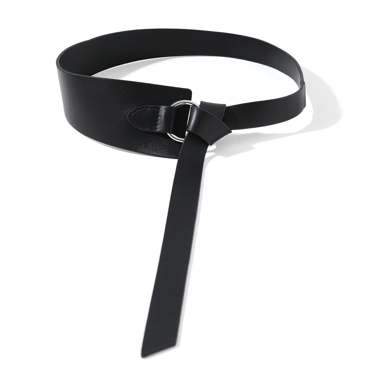 Donnain Sheepskin Women Belt Genuine Leather Soft Wide Knotted Waist Belt High Quality Luxury Fashion Waistband