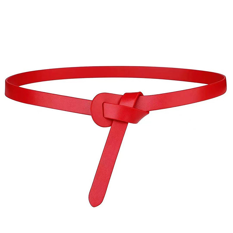 Soft Leather Slim Waist Belts for Dress