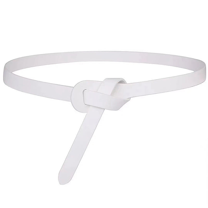 Soft Leather Slim Waist Belts for Dress