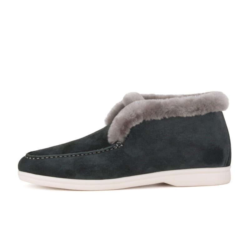Real Fur Winter Moccasins