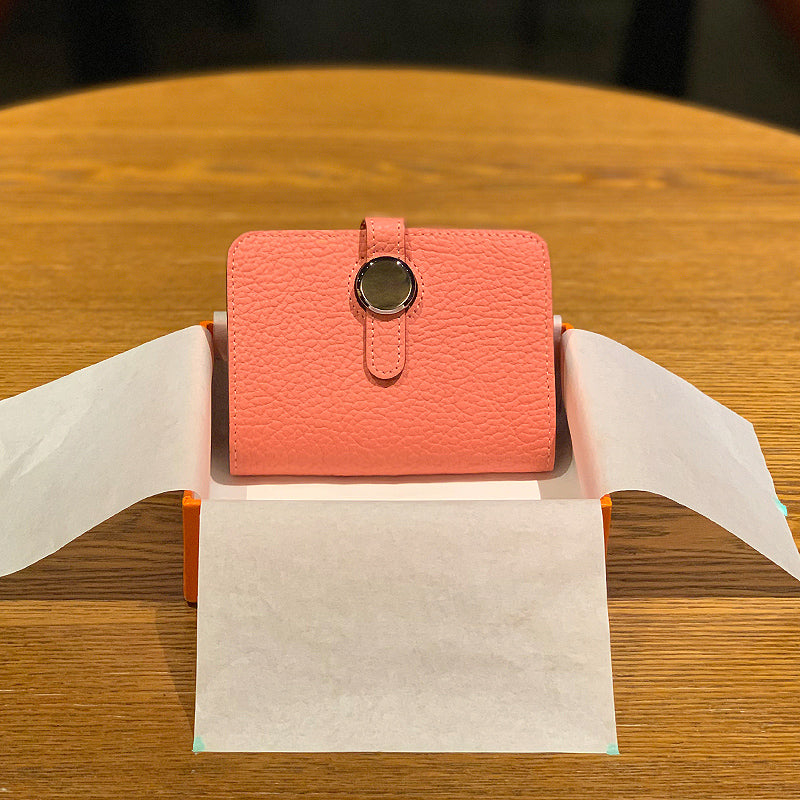 Donnain Fashion Genuine Leather Minimalist Credit Card Holder