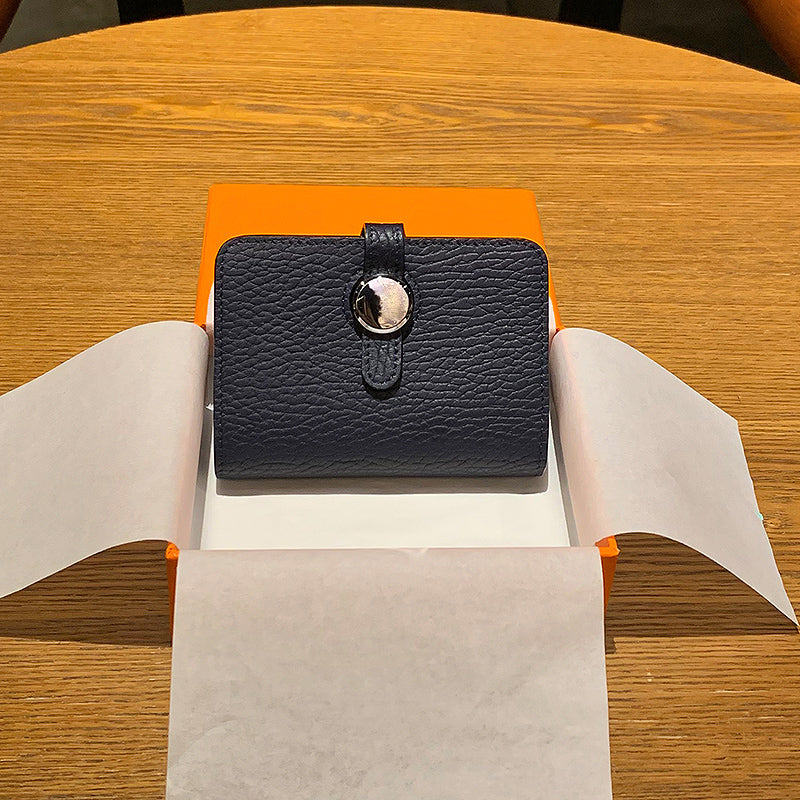 Donnain Fashion Genuine Leather Minimalist Credit Card Holder