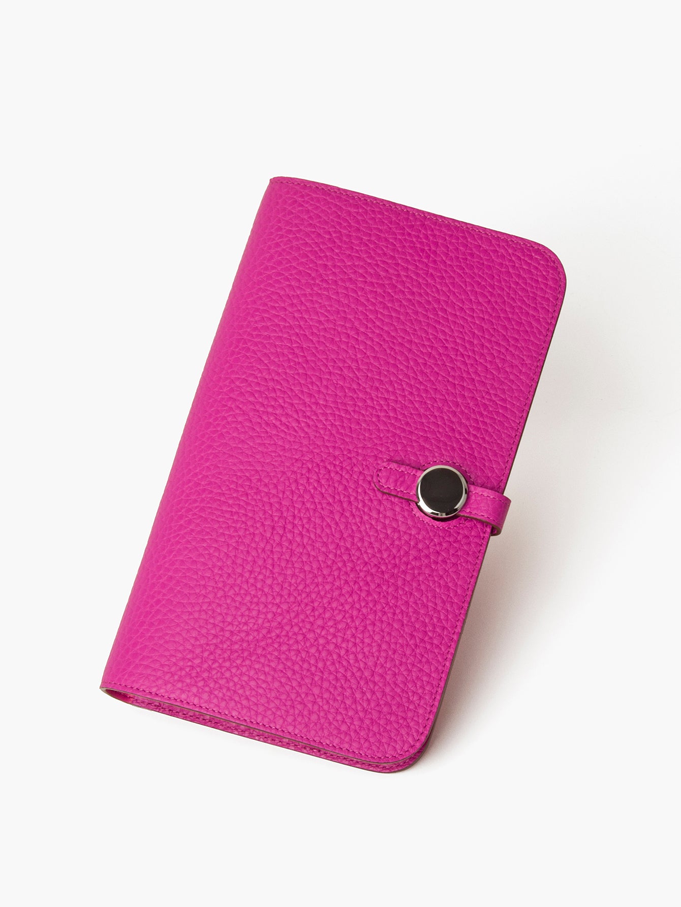 Fashion Magnolia Togo Calfskin Long Wallet Women Passport Holder