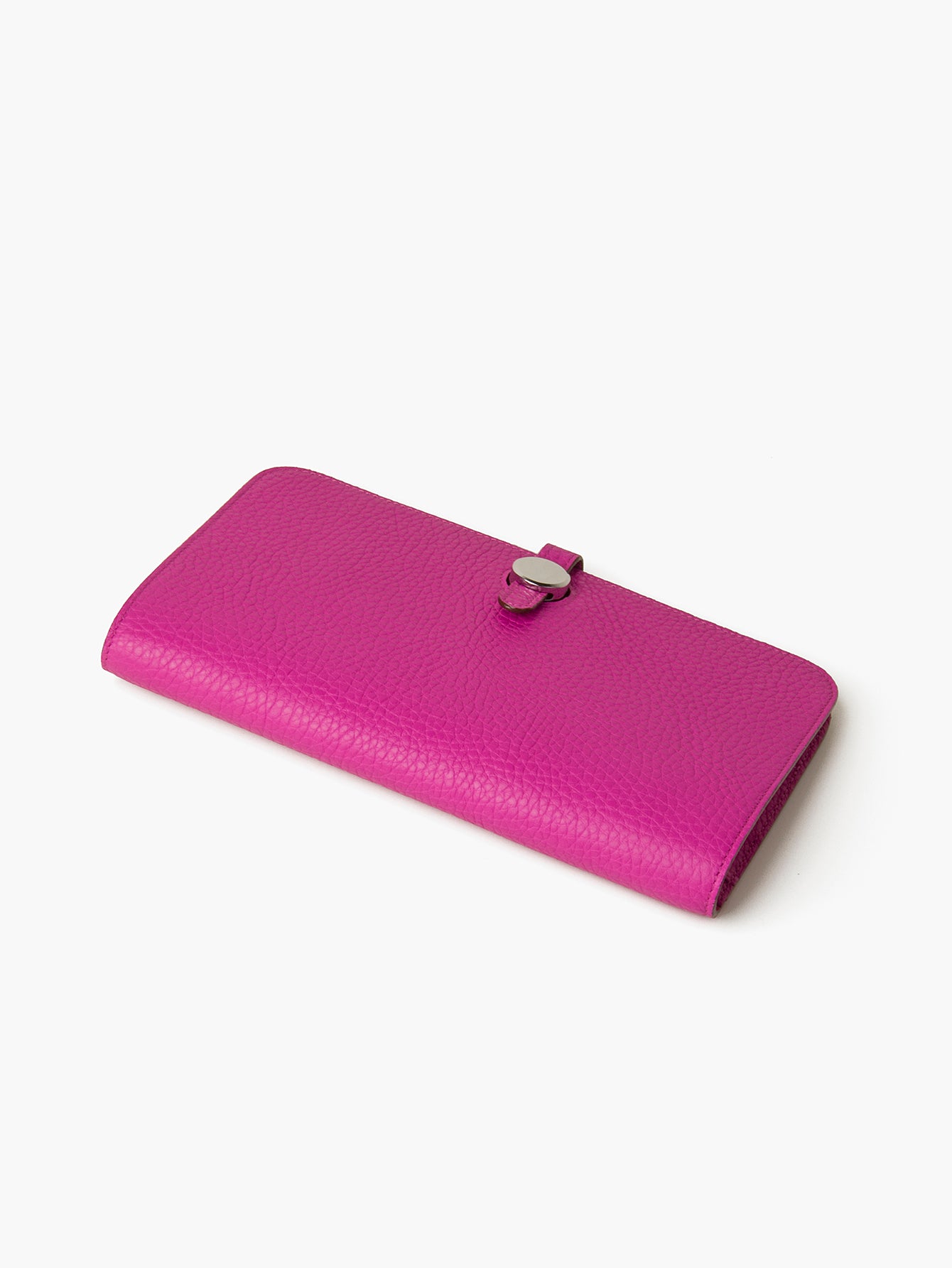 Fashion Magnolia Togo Calfskin Long Wallet Women Passport Holder