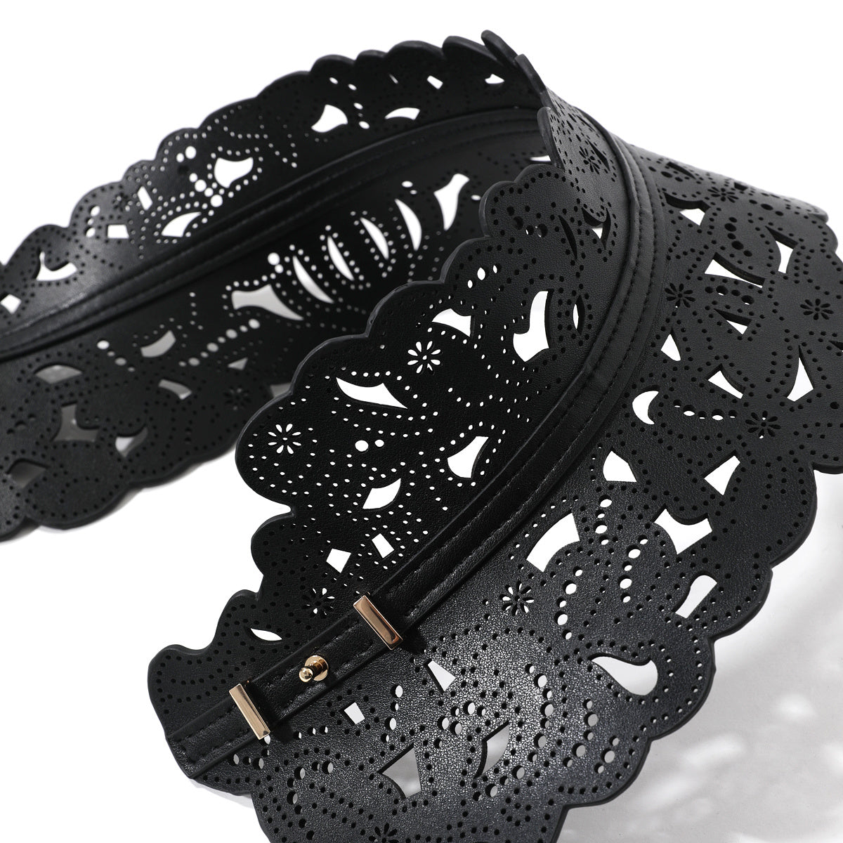 Fashion Brogue Calfskin Waist Belts