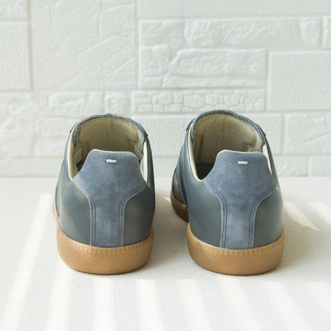 Handmade GAT Grey Minimalist Flat Trainers