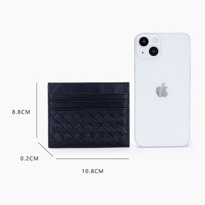 Y2K Colors Woven Sheepskin Card Holder