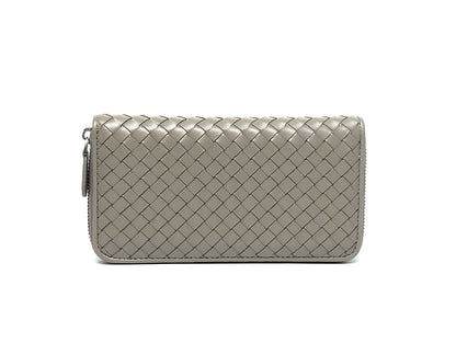 Handmde Woven Leather Long Wallet