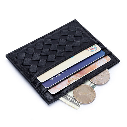 Y2K Colors Woven Sheepskin Card Holder