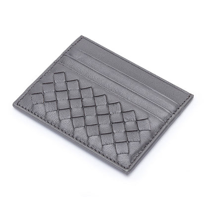 Y2K Colors Woven Sheepskin Card Holder