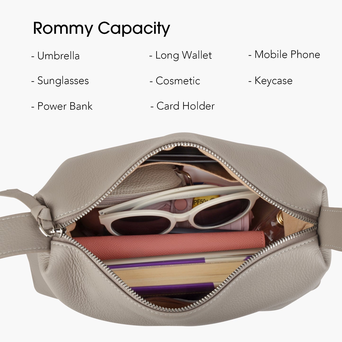 High-end leather women's handbag and crossbody bag, simple and sophisticated, suitable for work and commuting