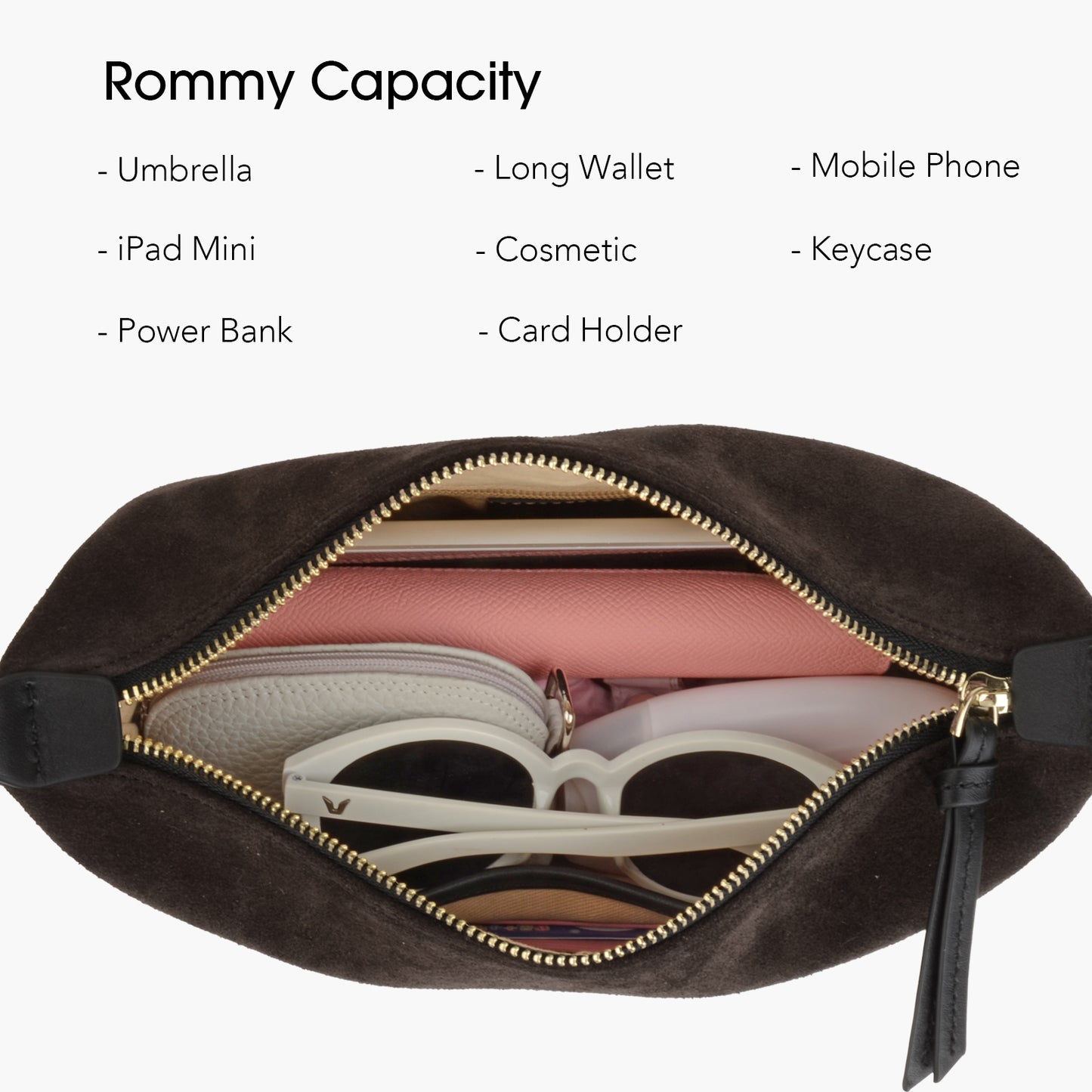 Suede Women's Handbag, Large Capacity Crescent Shoulder Bag