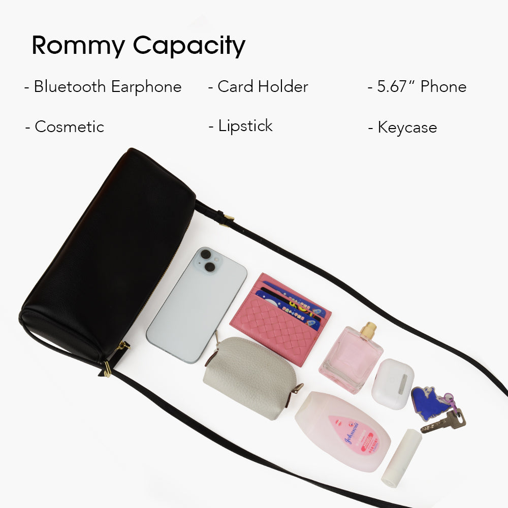 High-quality leather women's crossbody bag, simple cylindrical underarm shoulder bag