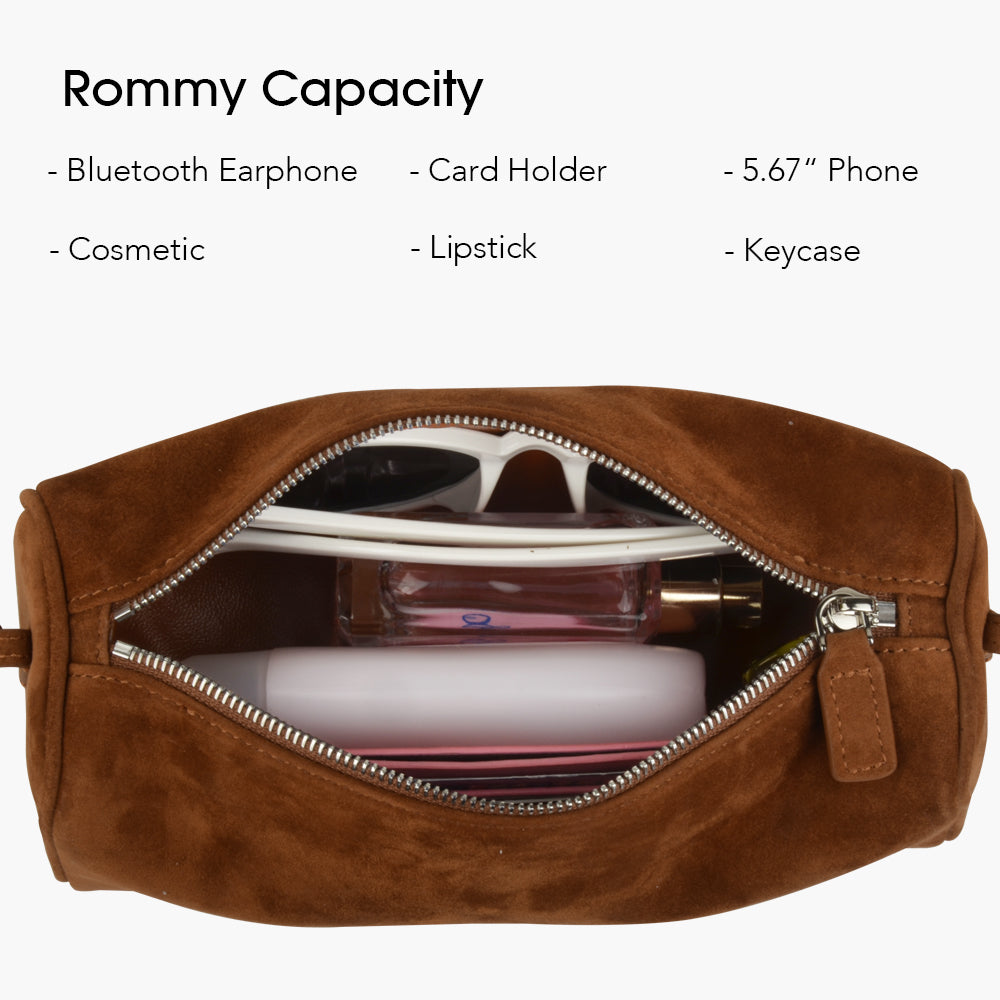 Donnain Suede Mini Handbag Fashionable Women's Crossbody Bag