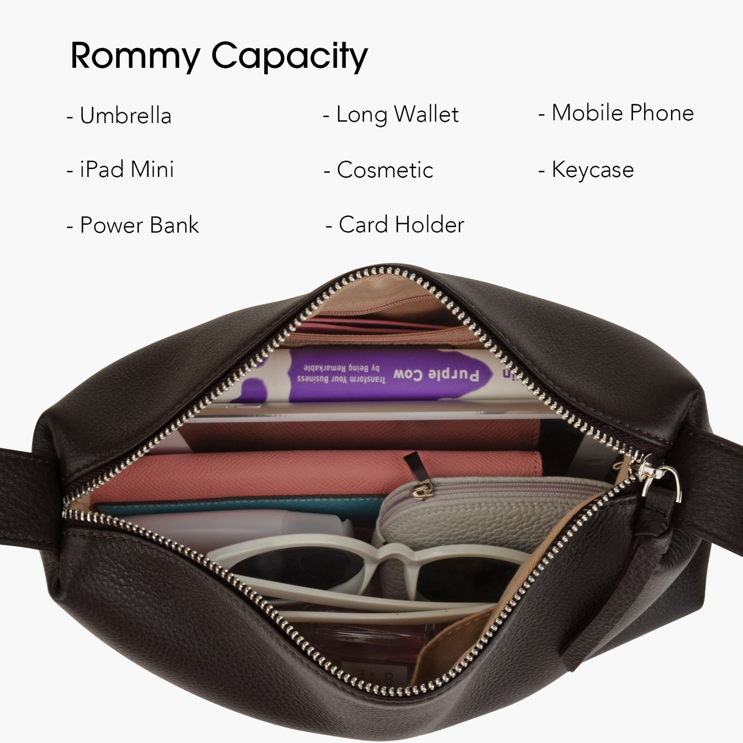 New Genuine Leather Pillow Handbag Simple Crossbody Bag