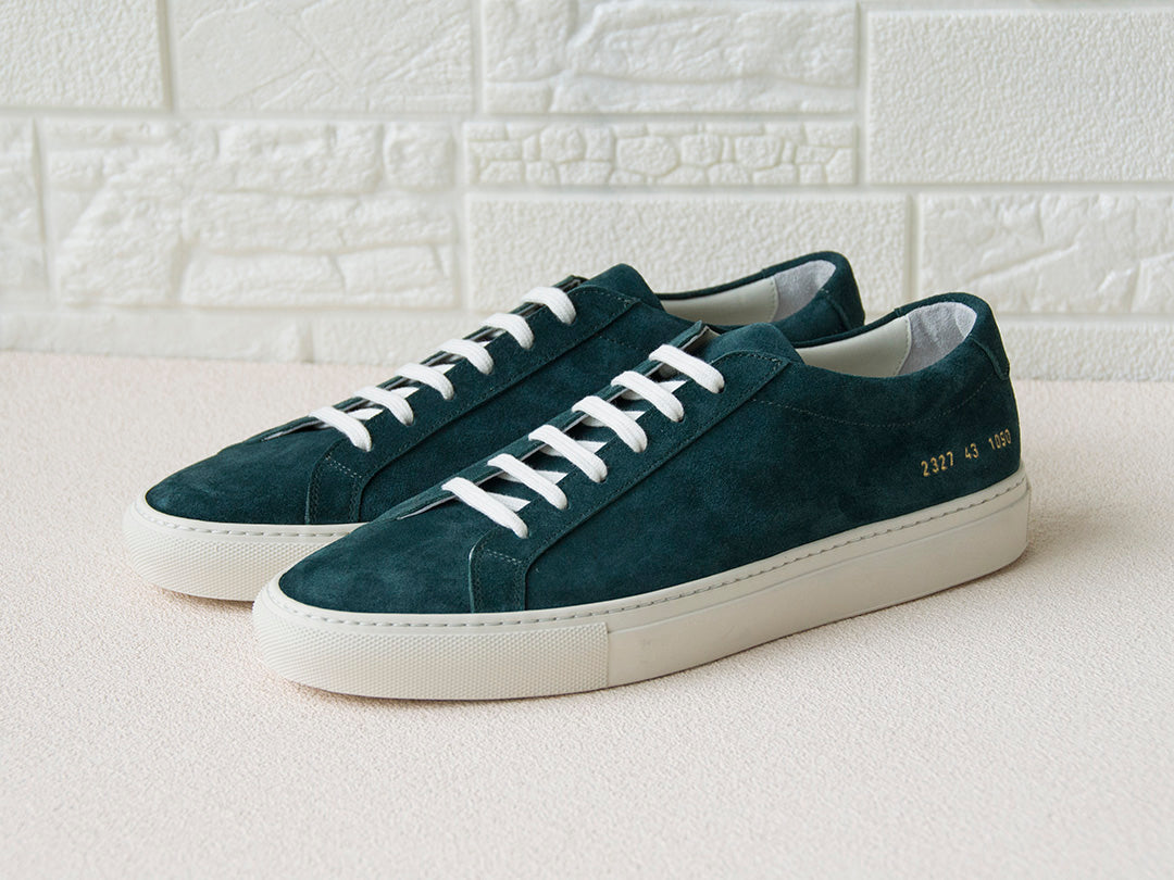 Veronica Green Suede Leather Sneakers