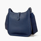 Navy Togo Calfskin Large Size Crossbody Bag