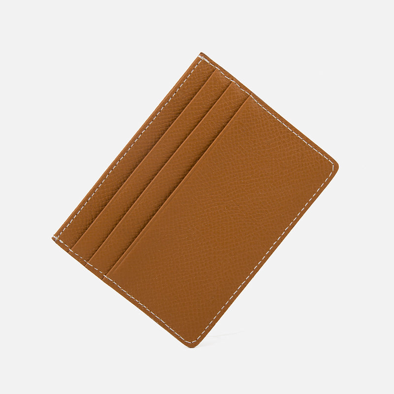 Slim Card Holder Trendy Y2K Color Genuine Leather