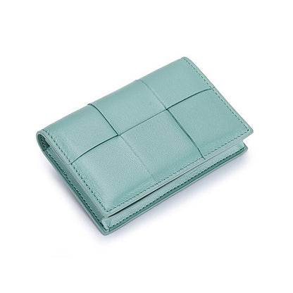 Woven Sheepskin Square Box Card Holder