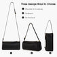 High-quality leather women's crossbody bag, simple cylindrical underarm shoulder bag
