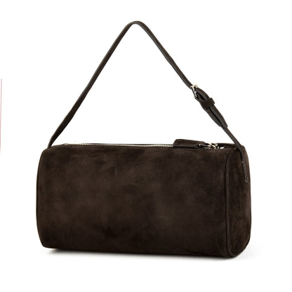 Coffee Suede Mini Crossbody Bags