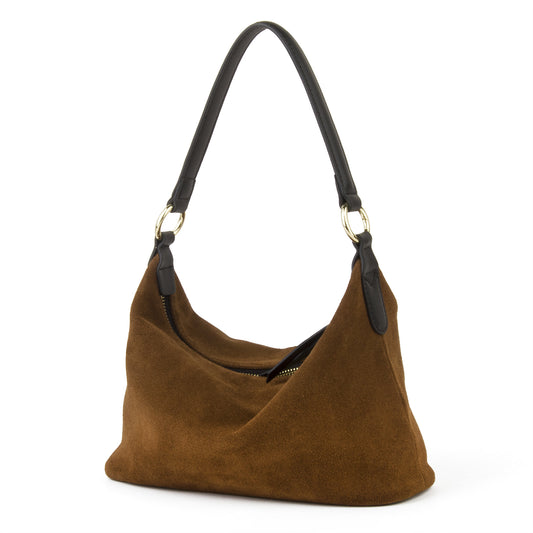 Slouchy Suede Hobo Bag