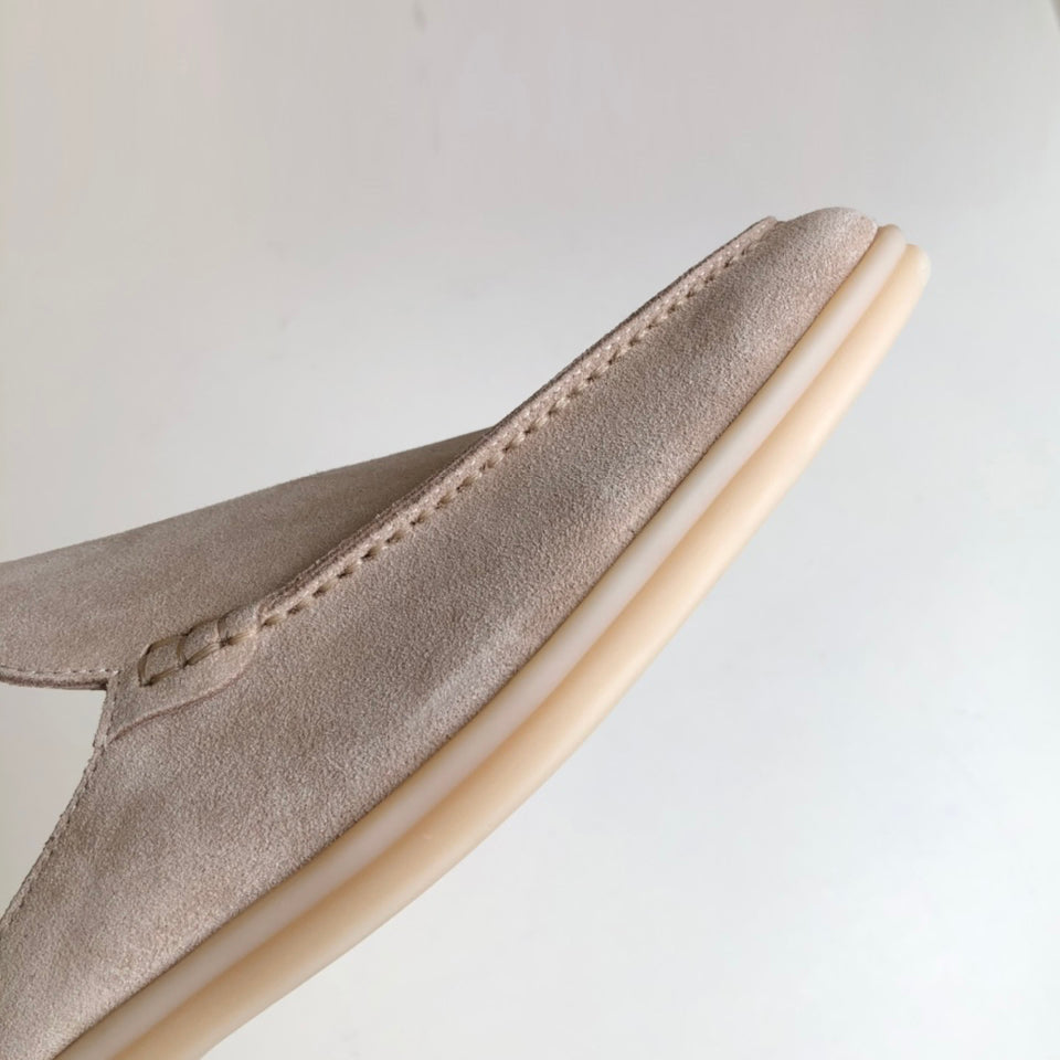 Suede Leather Minimalist Mules