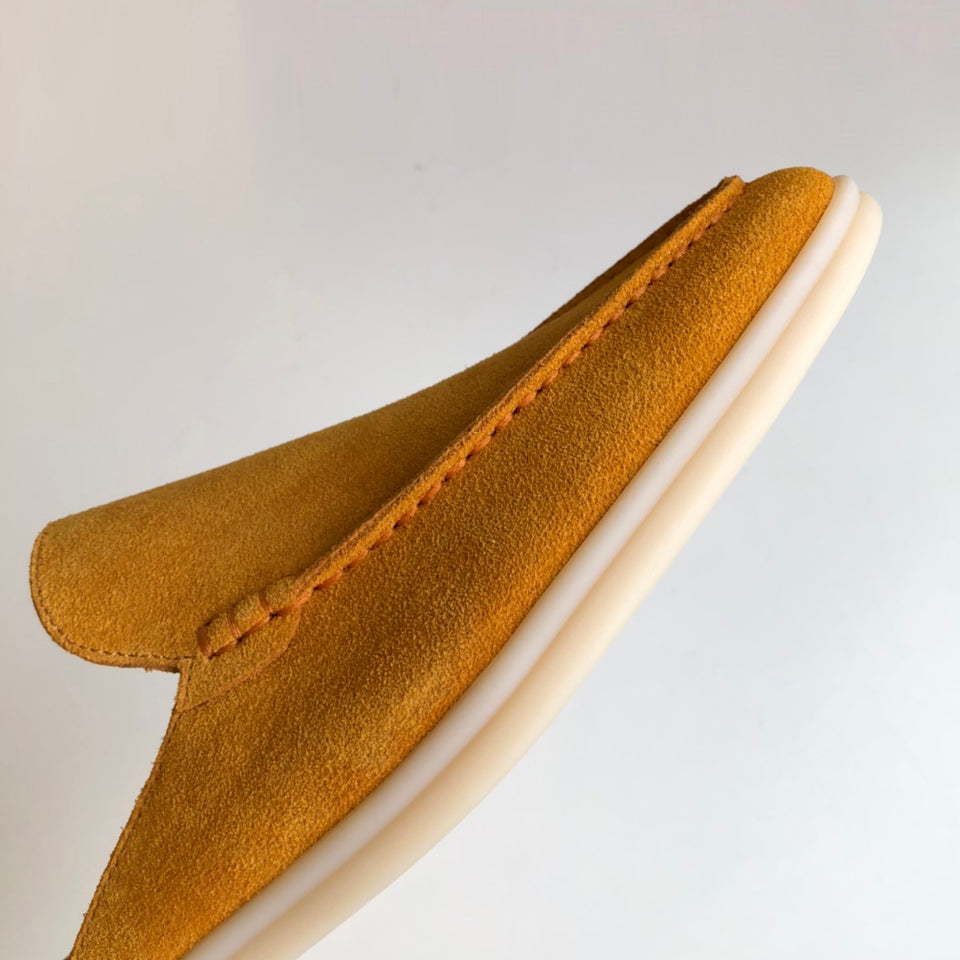 Suede Leather Minimalist Mules