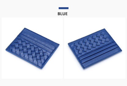Y2K Colors Woven Sheepskin Card Holder